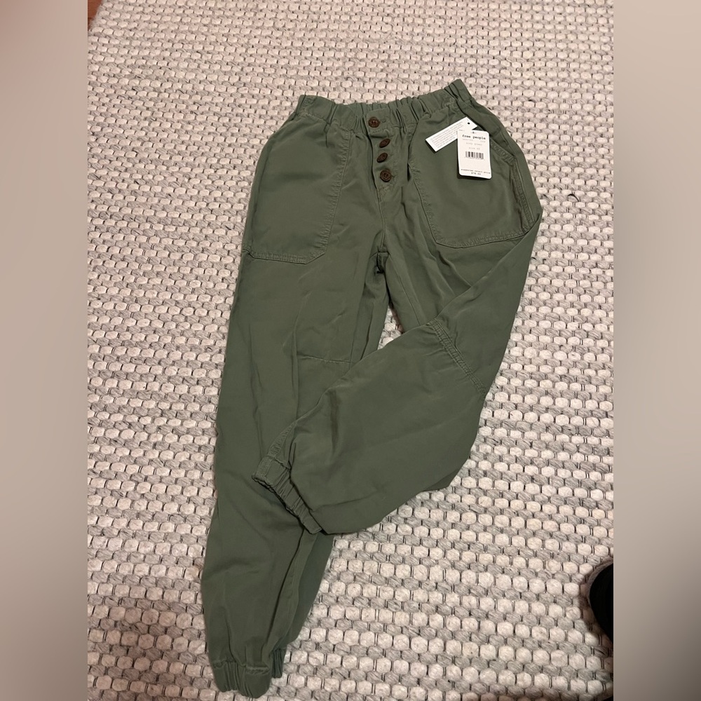 Free People Army Green Pants